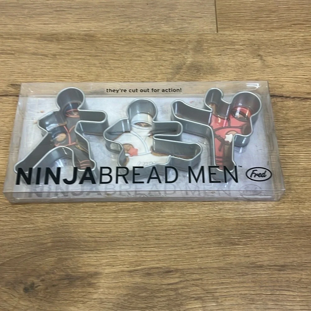 Ninjabread Men | New gingerbread cookie cutout cutters Ninjas Fred funny